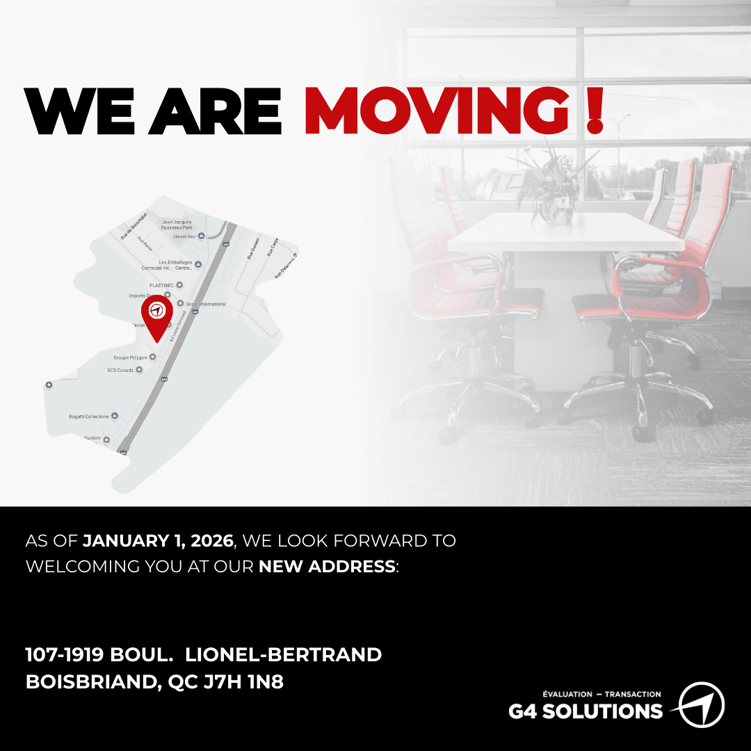 Nous déménageons – Nouvelle adresse G4 Solutions